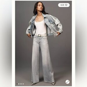 rag & bone Miramar Sofie High-Rise Wide-Leg Ankle Jeans
In Meadow Blue